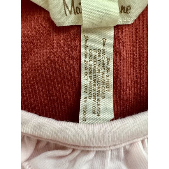 Matilda Jane Choose Your Own Path High Hopes Tank Knit Sleeveless Top Red Pink 2 - Picture 5 of 5